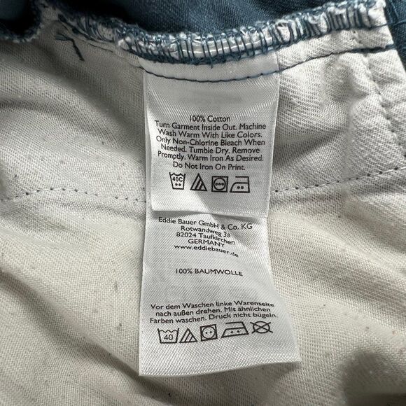 Eddie Bauer Men's Legend Wash Flat Front Khaki Shorts - Picture 9 of 10